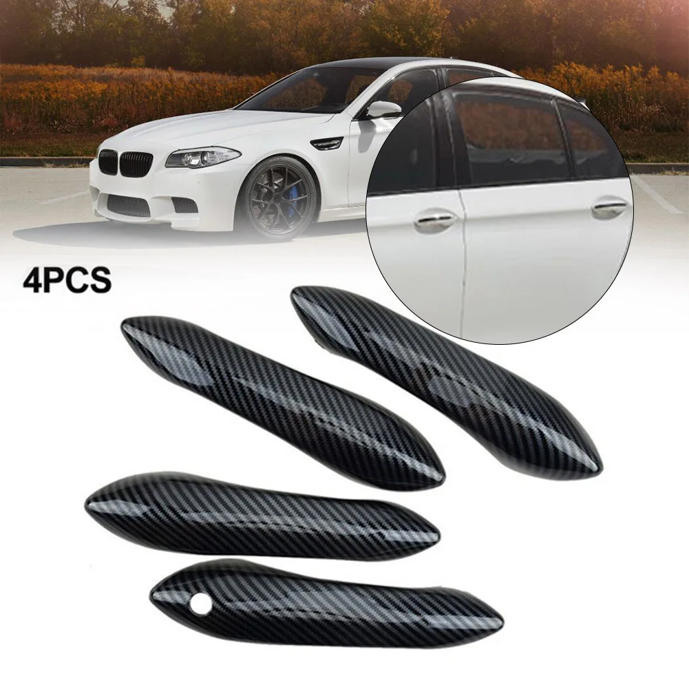 4pcs Carbon Fiber ABS Exterior Door Handle Cover Trim Protector Fit For BMW 5 Series Decoration Car Accessories
4pcs Carbon Fiber ABS Exterior Door Handle Cover Trim Protector Fit For BMW 5 Series Decoration Car Accessories