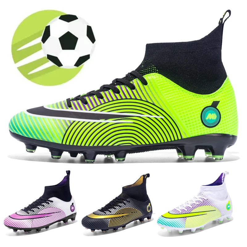 New breathable football shoes Wear-resistant non-slip spikes high-top football shoes Men's outdoor competitive sports shoes
New breathable football shoes Wear-resistant non-slip spikes high-top football shoes Men's outdoor competitive sports shoes