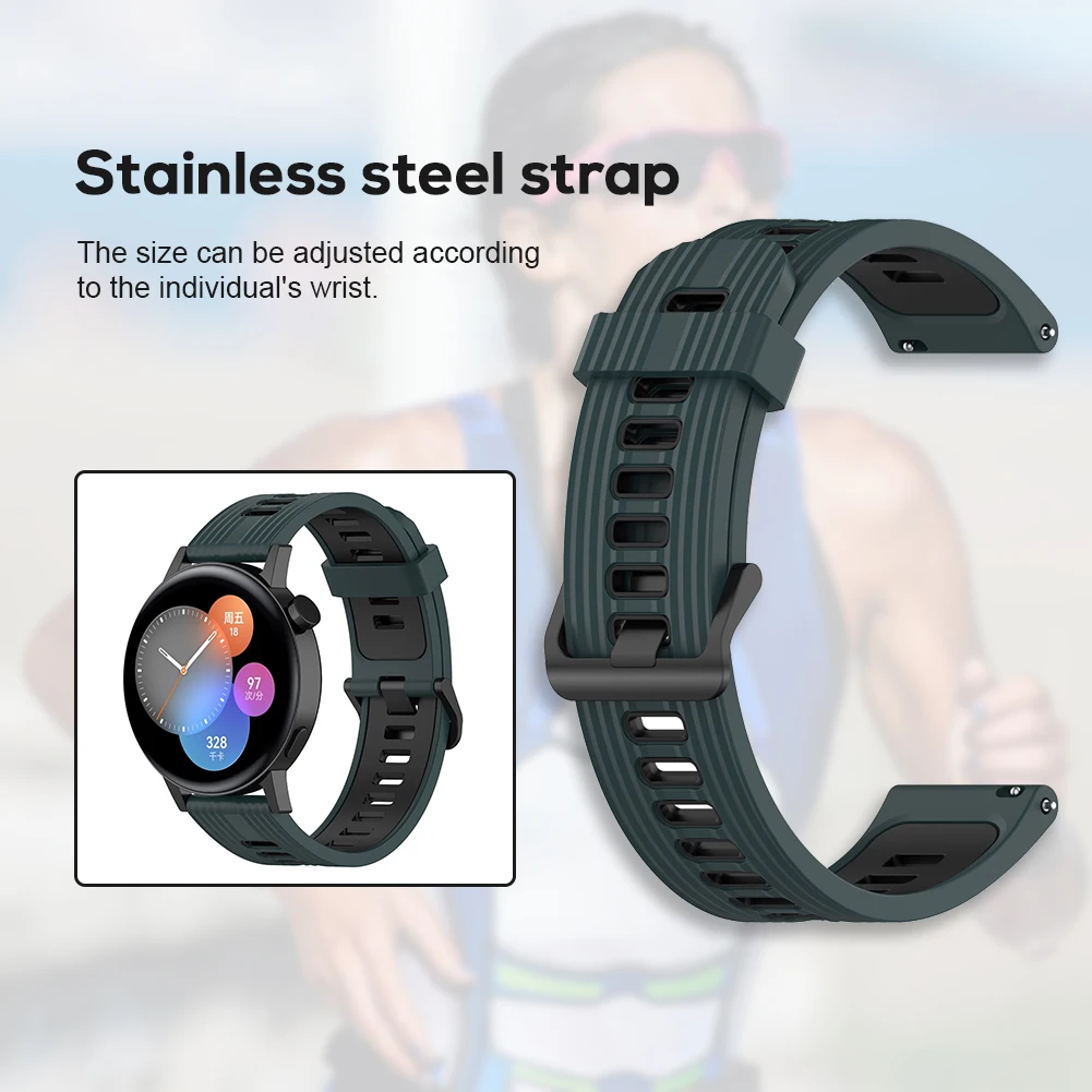 Ремешок силиконовый для Huawei Watch GT3 42 мм, спортивный сменный Браслет, аксессуары для умных часов, 20 мм
Ремешок силиконовый для Huawei Watch GT3 42 мм, спортивный сменный Браслет, аксессуары для умных часов, 20 мм