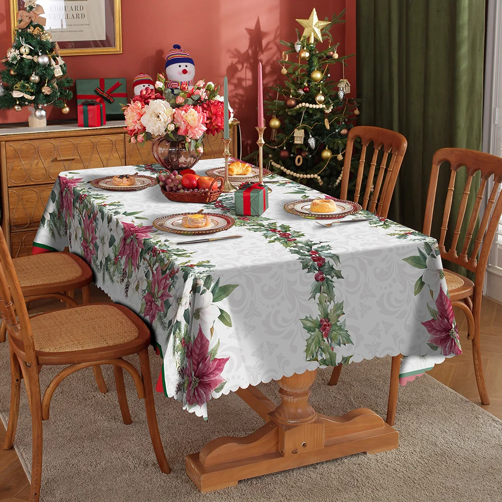 Рождественская скатерть с бантом, золотые звезды, полиэстер/хлопок
Рождественская скатерть с бантом, золотые звезды, полиэстер/хлопок