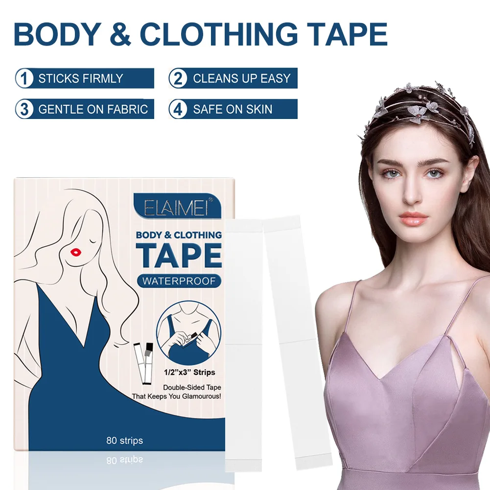 80Pcs Body And Clothing Tape Transparent Design High-quality PET Double-sided Adhesive For Fashion Body Clothing Tape
80Pcs Body And Clothing Tape Transparent Design High-quality PET Double-sided Adhesive For Fashion Body Clothing Tape