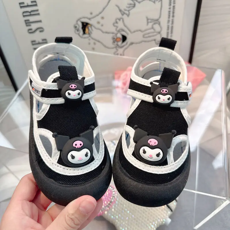 Sanrio Kawali Kuromi Children's Hollowed Out Canvas Shoes Sandal Soft Sole Comfortable Anime Cute Toys Birthday Gift For Kids
Sanrio Kawali Kuromi Children's Hollowed Out Canvas Shoes Sandal Soft Sole Comfortable Anime Cute Toys Birthday Gift For Kids