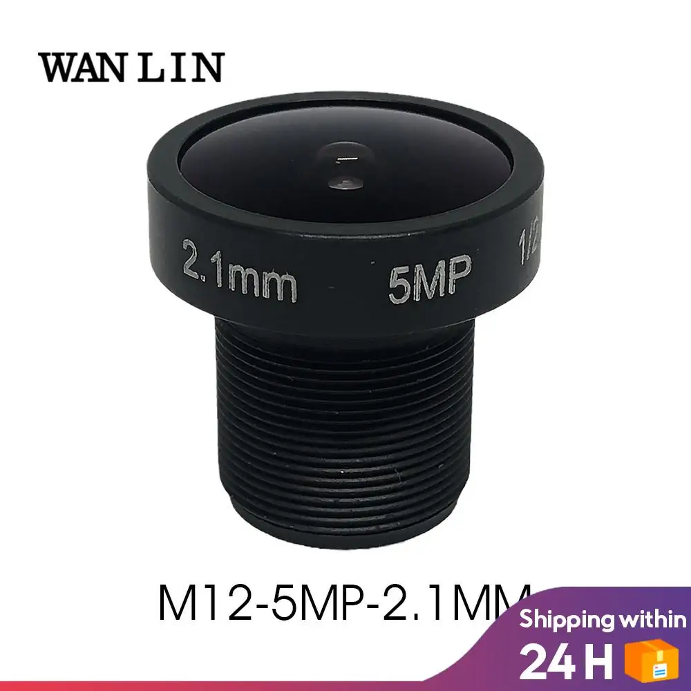 

5MP HD 2.1mm CCTV Lens 5.0Megapixel IP Camera Lenses MTV Board IR M12 Lens F2.0 1/2.5" Image Format For HD Security Cameras