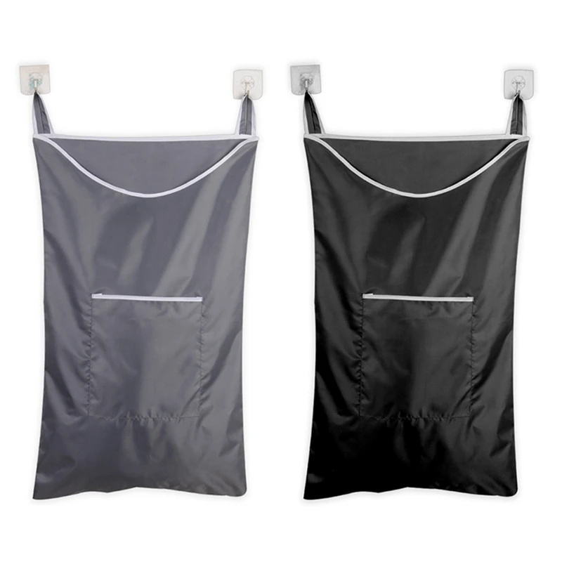 2Pcs Space Saving Hanging Laundry Hamper Bag With Free Door Hooks - Grey & Black
2Pcs Space Saving Hanging Laundry Hamper Bag With Free Door Hooks - Grey & Black