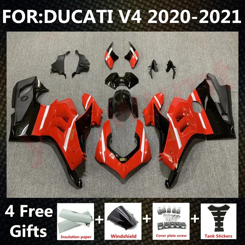 New ABS Motorcycle Injection mold Fairings Kit Fit For Panigale V4 20 21 v4s v4r 2020 2021 Bodywork full fairing set red white 
New ABS Motorcycle Injection mold Fairings Kit Fit For Panigale V4 20 21 v4s v4r 2020 2021 Bodywork full fairing set red white