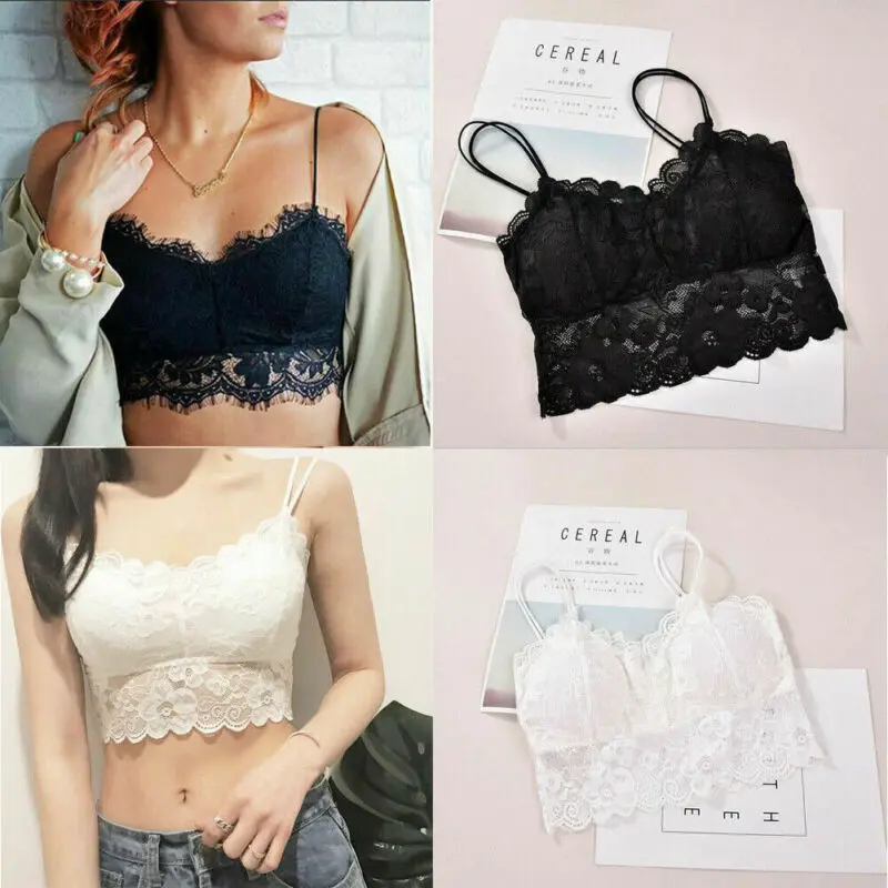 2022 Summer Women Black Lace Bra Tanks Tops Full Cup Padded Bralette Bra Underwear Sexy Solid Tank Top Basic Tube Tops Lingerie
2022 Summer Women Black Lace Bra Tanks Tops Full Cup Padded Bralette Bra Underwear Sexy Solid Tank Top Basic Tube Tops Lingerie
