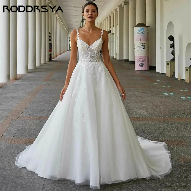 RODDRSYA 2024 3D Flower Wedding Dress Sweetheart Neck Spaghetti Strap Bridal Gowns Princess Lace vestido de noiva Sleeveless
RODDRSYA 2024 3D Flower Wedding Dress Sweetheart Neck Spaghetti Strap Bridal Gowns Princess Lace vestido de noiva Sleeveless
