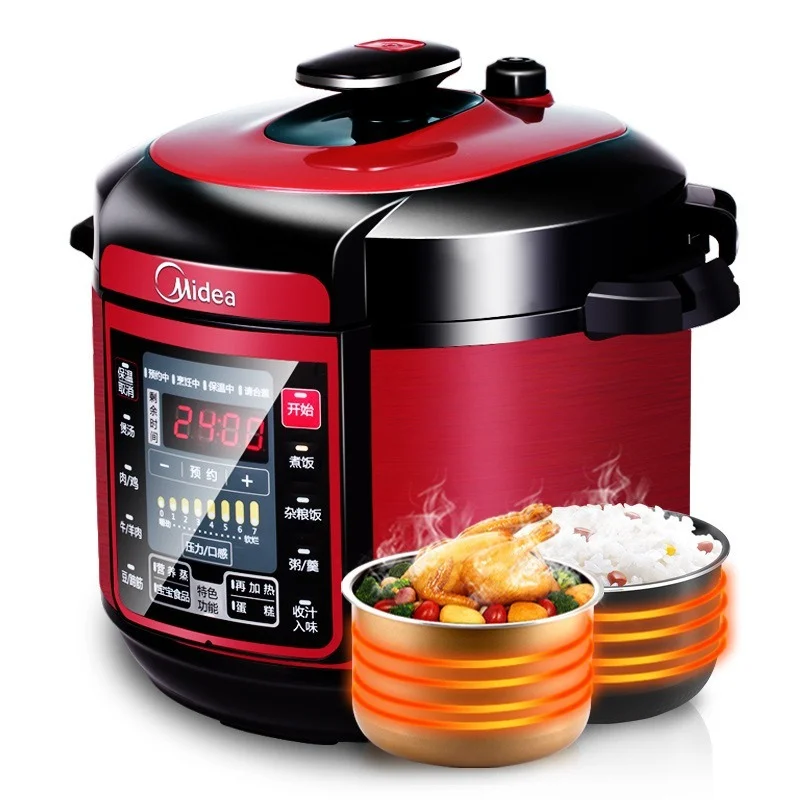 Electric Pressure Cooker Intelligent 5L Liter Double Gallbladder Household Automatic Pressure Relief Cooking Machine
Electric Pressure Cooker Intelligent 5L Liter Double Gallbladder Household Automatic Pressure Relief Cooking Machine