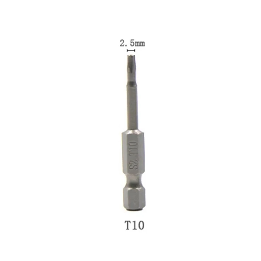 1pc Screwdriver Bit 50mm 1/4\\\" Hex Shank Five Star Alloy Steel Torx Screwdriver Bit Hand Tools T10/T15/T20/T25/T27/T30/T40
1pc Screwdriver Bit 50mm 1/4\\\" Hex Shank Five Star Alloy Steel Torx Screwdriver Bit Hand Tools T10/T15/T20/T25/T27/T30/T40