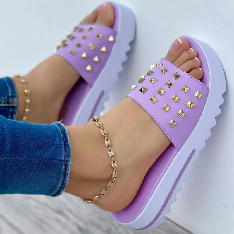 Women Casual Sandals Comfortable Soft Slippers Rivet Slippers Ethnic Flat Platform Open Toe Outdoor Beach Shoes Large Size 35~43
Women Casual Sandals Comfortable Soft Slippers Rivet Slippers Ethnic Flat Platform Open Toe Outdoor Beach Shoes Large Size 35~43
