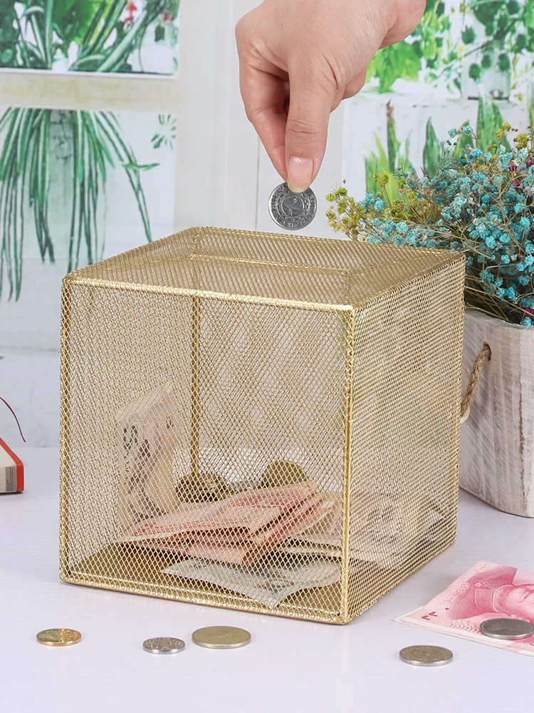 Creative Metal Coin Money Box Storage Toy Large Capacity Ornament Piggy Bank for Papper Money Gift tirelire enfant Home Decor
Creative Metal Coin Money Box Storage Toy Large Capacity Ornament Piggy Bank for Papper Money Gift tirelire enfant Home Decor
