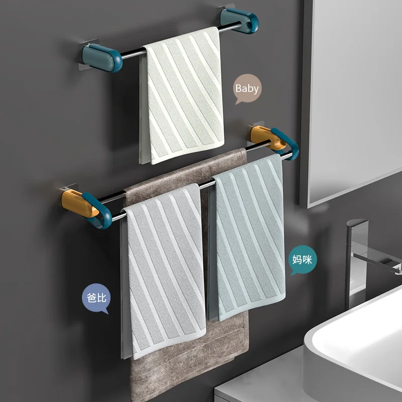 Bathroom Towel Storage Rack Toilet Perforated Towel Towel Storage Rack Wall-Mounted Bathroom Hook Kitchen Wipes Hanging Gadgets
Bathroom Towel Storage Rack Toilet Perforated Towel Towel Storage Rack Wall-Mounted Bathroom Hook Kitchen Wipes Hanging Gadgets