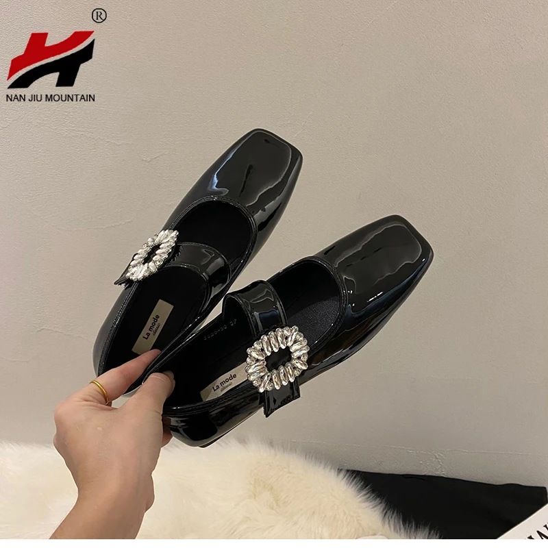 2022 Flat Shoes Women Mary Jane Shoes Square Toe Single Shoes Spring And Autumn Rhinestones Solid Color
2022 Flat Shoes Women Mary Jane Shoes Square Toe Single Shoes Spring And Autumn Rhinestones Solid Color