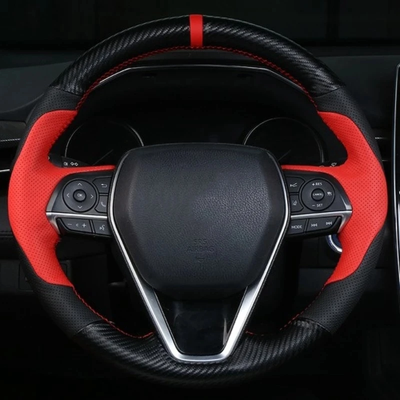 Carbon Fiber Car Steering Wheel Braid Cover For Toyota Avalon Camry 2018-2019 Crown 2018-2019 Corolla 2018 2019 2020 RAV4 2019
Carbon Fiber Car Steering Wheel Braid Cover For Toyota Avalon Camry 2018-2019 Crown 2018-2019 Corolla 2018 2019 2020 RAV4 2019
