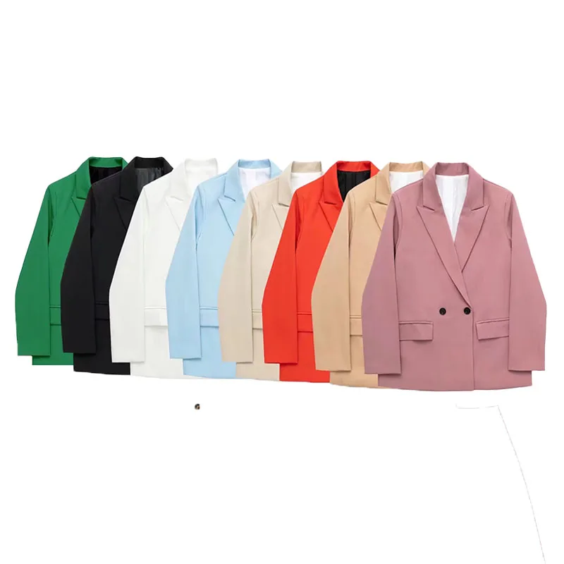 ZATRHMBM 2022New Fashion Chic Office Women Double Breasted Blazer Vintage Long Sleeve Patch Pocket Ladies Outerwear Stylish Tops
ZATRHMBM 2022New Fashion Chic Office Women Double Breasted Blazer Vintage Long Sleeve Patch Pocket Ladies Outerwear Stylish Tops
