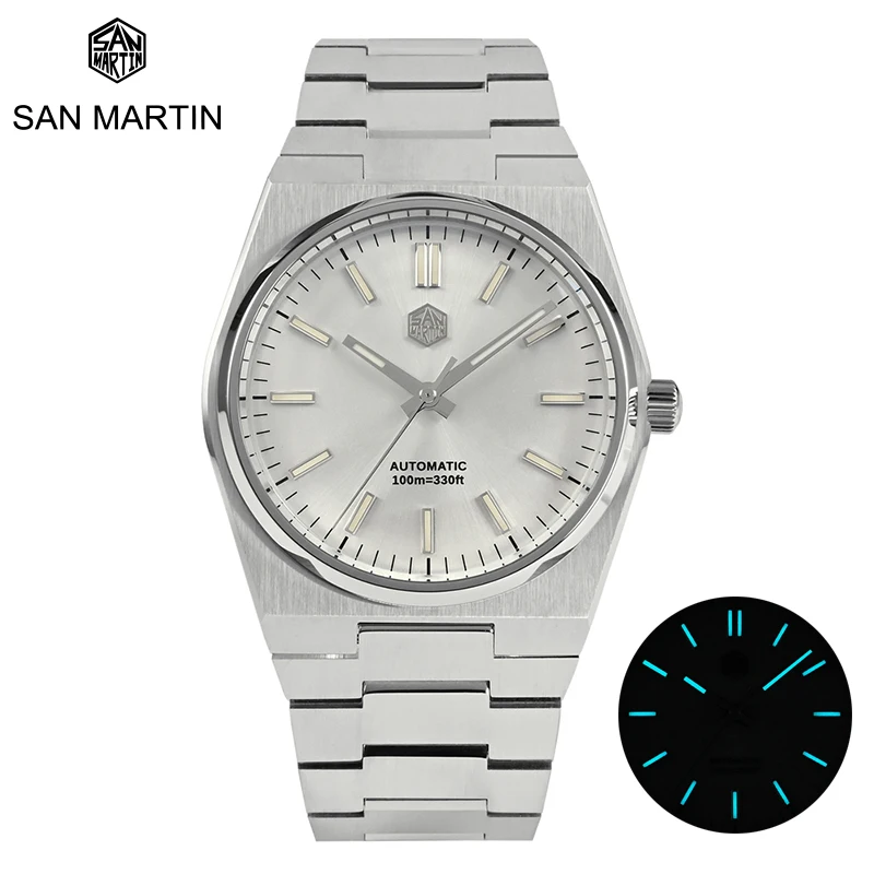 San Martin Men Watch 40mm Miyota 9015 Classic Luxury Dress Automatic Mechanical Watches Sapphire Water Luminous Diving Clock
San Martin Men Watch 40mm Miyota 9015 Classic Luxury Dress Automatic Mechanical Watches Sapphire Water Luminous Diving Clock