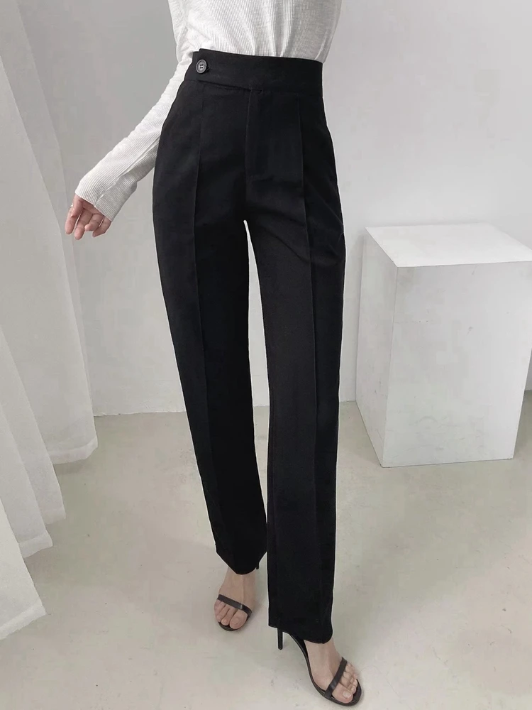 Tangada 2022 Fashion Women Black High Waist Suit Pants Trousers Pockets Office Lady Elegant Pants Pantalon 2T13
Tangada 2022 Fashion Women Black High Waist Suit Pants Trousers Pockets Office Lady Elegant Pants Pantalon 2T13