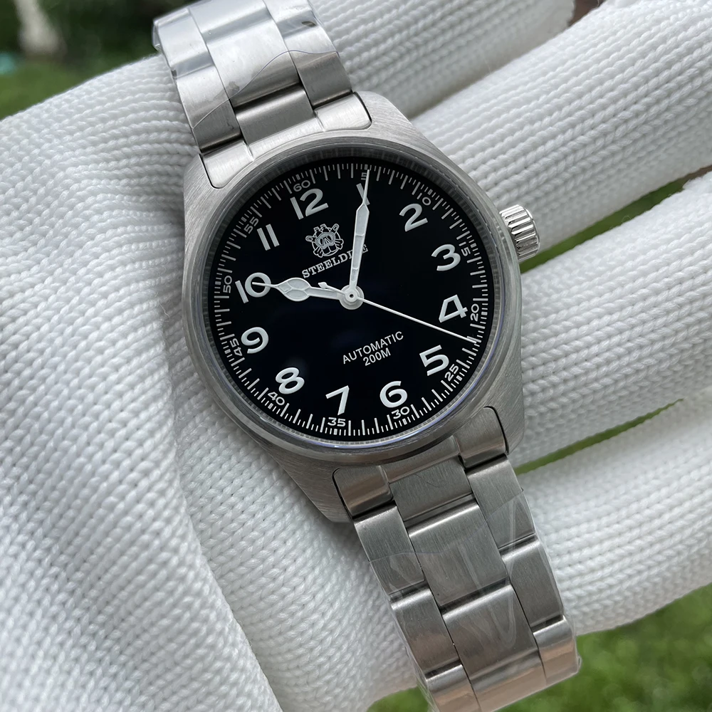STEELDIVE SD1940M Pilot Watch Swiss Super Luminous BGW9 Mechanical Wristwatch 200M Waterproof reloj Japan NH35 Movement
STEELDIVE SD1940M Pilot Watch Swiss Super Luminous BGW9 Mechanical Wristwatch 200M Waterproof reloj Japan NH35 Movement