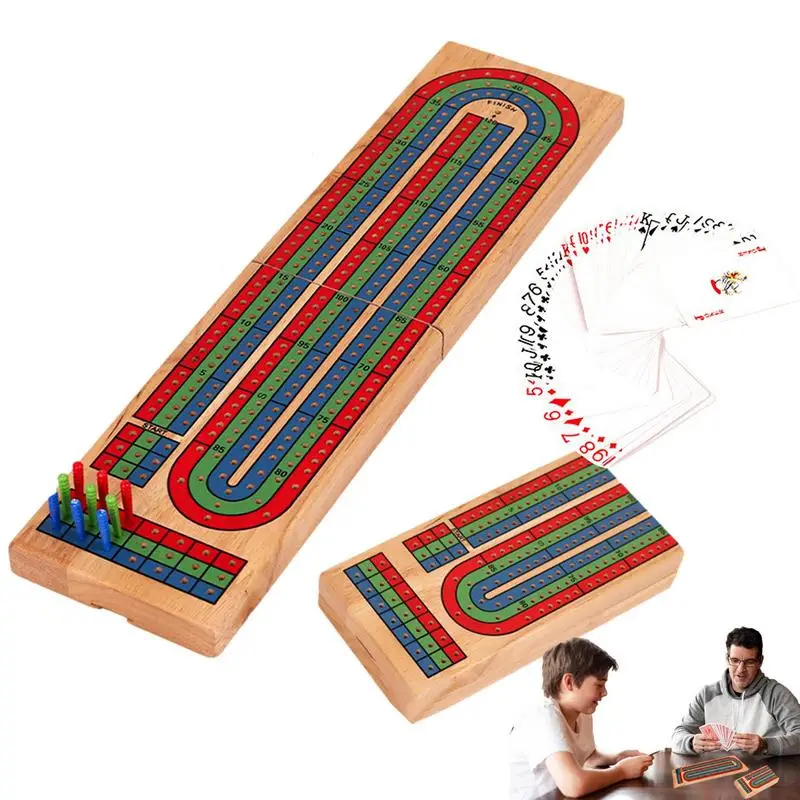 Travel Cribbage Board 3 Track Wood Cribbage Board Game With 9 Cribbage Pegs Compact Party Card Game Cribbage Boards For Parties
Travel Cribbage Board 3 Track Wood Cribbage Board Game With 9 Cribbage Pegs Compact Party Card Game Cribbage Boards For Parties