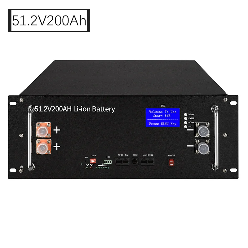 Cheap Serve Rack mounted Li-Ion 51.2V 200Ah Battery For Home Solar Energy Storage System
Cheap Serve Rack mounted Li-Ion 51.2V 200Ah Battery For Home Solar Energy Storage System