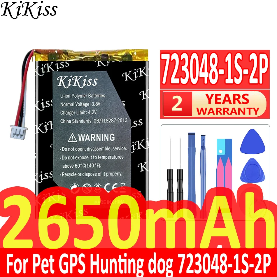 Мощная батарея 2650 мАч KiKiss 723048-1S-2P для домашних животных, GPS, охотничьей собаки 723048, совместима с Tek 1,0
Мощная батарея 2650 мАч KiKiss 723048-1S-2P для домашних животных, GPS, охотничьей собаки 723048, совместима с Tek 1,0