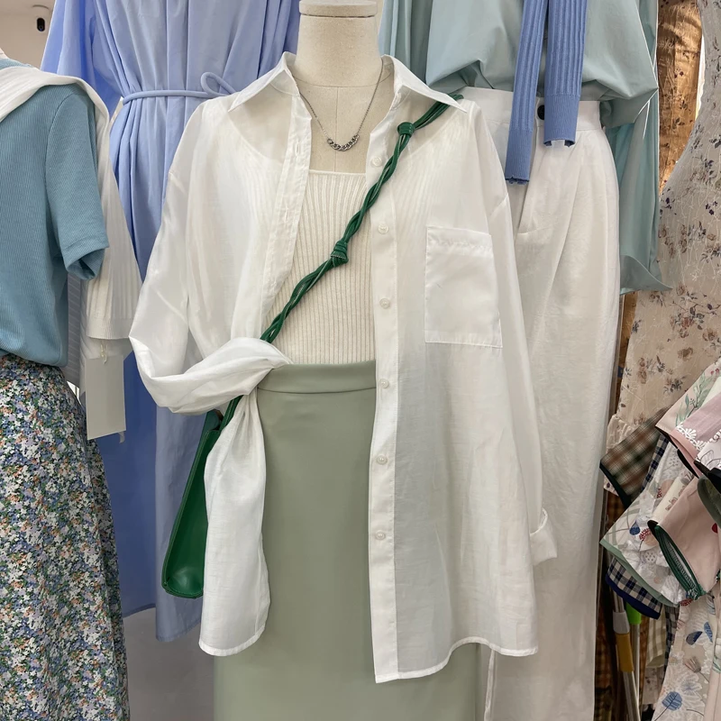 Tiansi sunscreen shirt women 2022 early spring net color Lapel temperament thin age reducing versatile Korean loose top women
Tiansi sunscreen shirt women 2022 early spring net color Lapel temperament thin age reducing versatile Korean loose top women