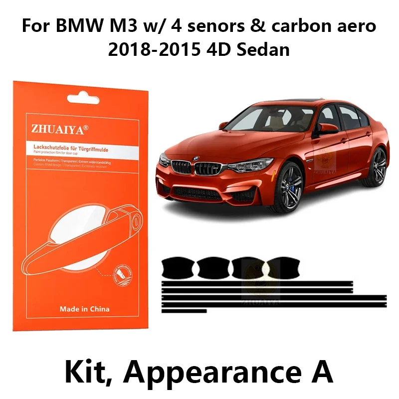 Защитная пленка ZHUAIYA для красок дверной ручки, ТПУ PPF для BMW M3 w/4 senors & carbon aero2018-2015 4D Седан
Защитная пленка ZHUAIYA для красок дверной ручки, ТПУ PPF для BMW M3 w/4 senors & carbon aero2018-2015 4D Седан