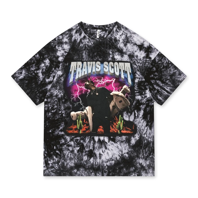 Fashion Tie-dye T Shirt Men Clothing Hip Hop Baggy Gradient Tees Tops Mens Travis Scott Pattern Oversized T-shirt Black Gray
Fashion Tie-dye T Shirt Men Clothing Hip Hop Baggy Gradient Tees Tops Mens Travis Scott Pattern Oversized T-shirt Black Gray