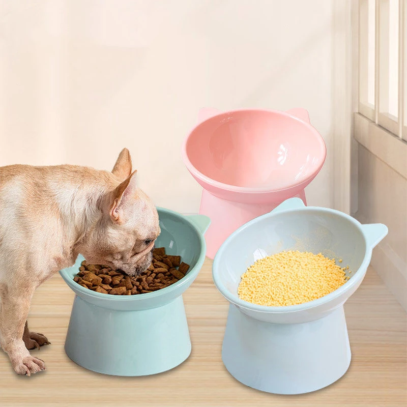 45° Pet Cat Dog Bowl High Foot Anti-tip Binaural Feeding Cup Food Water Bowl Neck Protector Dish Kitten Accessories Products
45° Pet Cat Dog Bowl High Foot Anti-tip Binaural Feeding Cup Food Water Bowl Neck Protector Dish Kitten Accessories Products