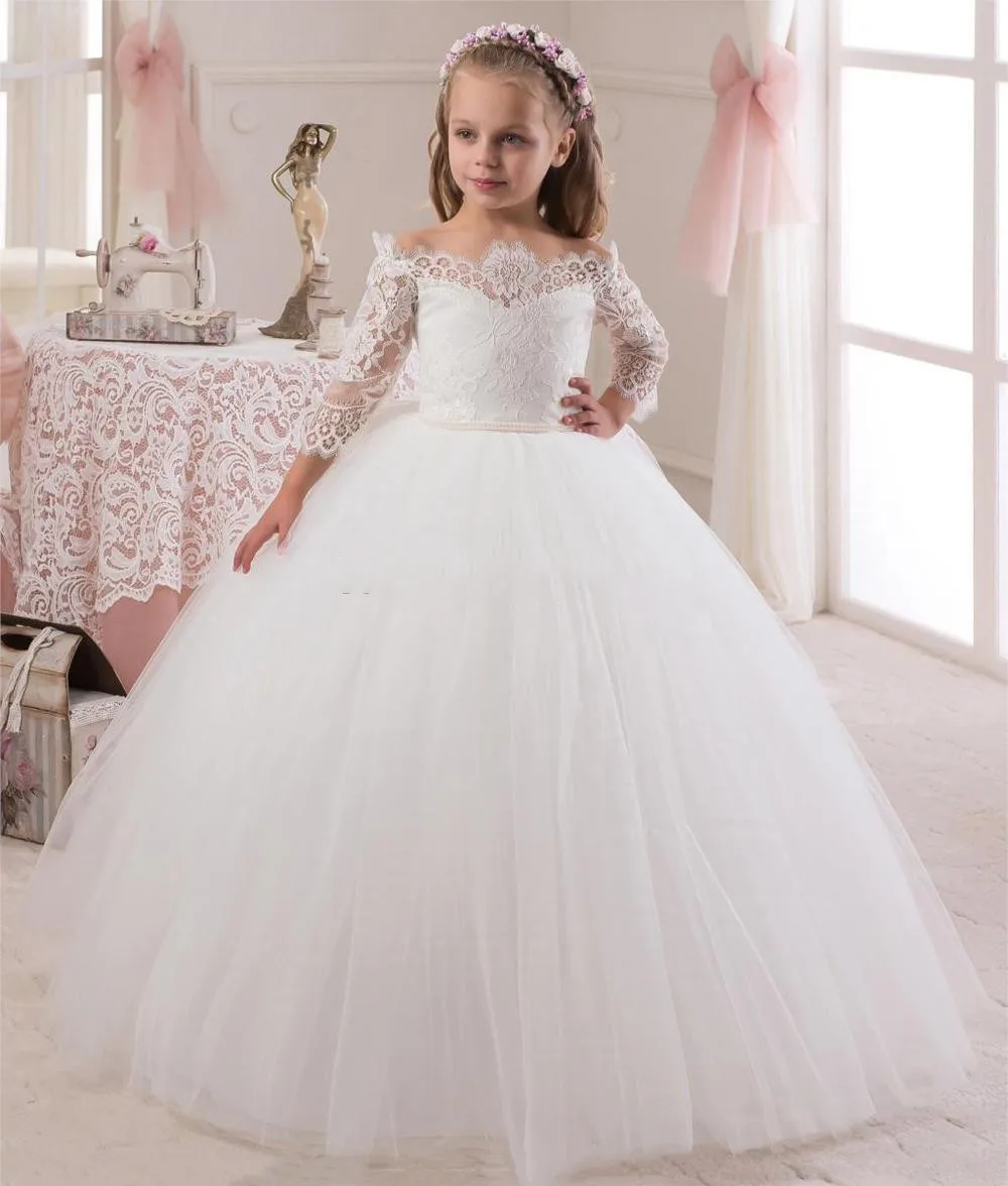2022 New Cheap Princess White Lace Flower Girls Dress 3/4 Sleeve Girls Formal Holly Communication Dress Party Custom China Made
2022 New Cheap Princess White Lace Flower Girls Dress 3/4 Sleeve Girls Formal Holly Communication Dress Party Custom China Made