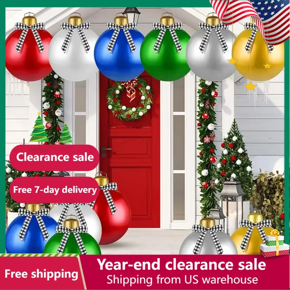 18 Pcs 18 Inch Inflatable Christmas Balls 6 Colors Outdoor Christmas Decorations Outside Christmas Blow Ball Decoration
18 Pcs 18 Inch Inflatable Christmas Balls 6 Colors Outdoor Christmas Decorations Outside Christmas Blow Ball Decoration