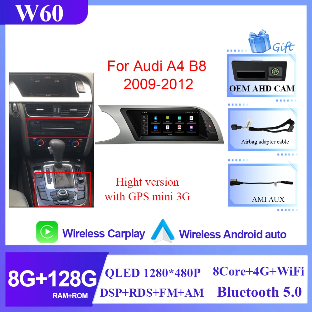 8-ядерный автомобильный радиоприемник Android 15 для Audi A4 B8 2009-2016 Carplay Мультимедийное видео Аудио Стерео навигация 4G Wi-Fi Процессор без 2din DVD
8-ядерный автомобильный радиоприемник Android 15 для Audi A4 B8 2009-2016 Carplay Мультимедийное видео Аудио Стерео навигация 4G Wi-Fi Процессор без 2din DVD