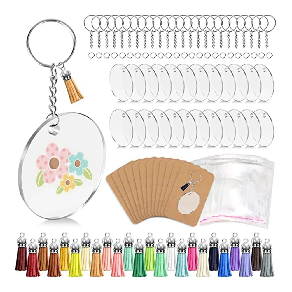 144 PCS Acrylic Keychain Blank Set,Key Chain for Vinyl Key Come with Acrylic Blank Bulk, for DIY Keychain Vinyl Crafting
144 PCS Acrylic Keychain Blank Set,Key Chain for Vinyl Key Come with Acrylic Blank Bulk, for DIY Keychain Vinyl Crafting