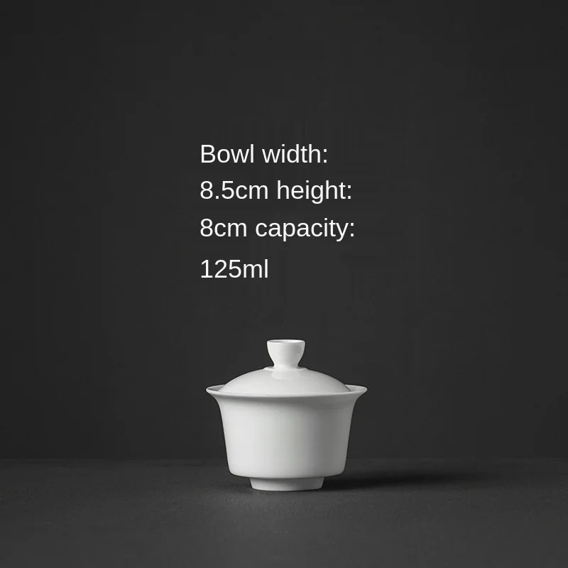 Ceramic Blanc De Chine Tureen Small Gaiwan Oolong Tea Tea Brewing Bowl Kung Fu Tea Set Direct Sales Tea Maker Chinese Tea Set
Ceramic Blanc De Chine Tureen Small Gaiwan Oolong Tea Tea Brewing Bowl Kung Fu Tea Set Direct Sales Tea Maker Chinese Tea Set