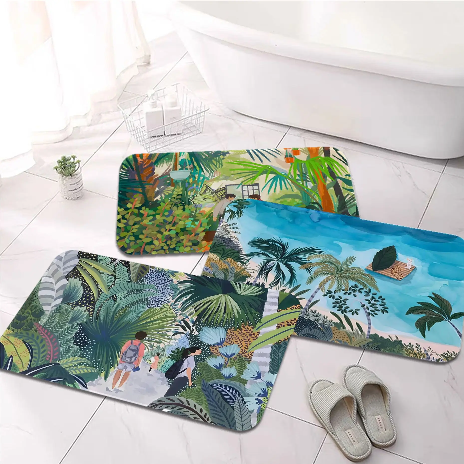 Tropical Plant Printed Floor Mat Cheaper Anti-slip Modern Living Room Balcony Printed Household Carpets
Tropical Plant Printed Floor Mat Cheaper Anti-slip Modern Living Room Balcony Printed Household Carpets