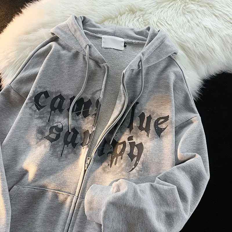 Retro Cardigan American New Fashion Hooded Thin Brand Autumn Loose Sweatshirt Casual Sweater Students Section 2022
Retro Cardigan American New Fashion Hooded Thin Brand Autumn Loose Sweatshirt Casual Sweater Students Section 2022