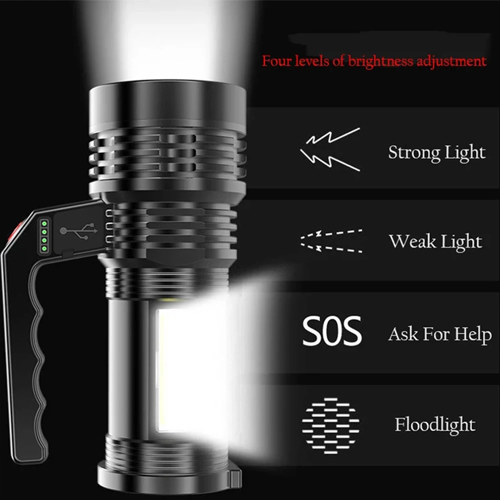 LED COB Portable Searchlight 4 Modes Waterproof Work Light Searchlight 300lm 800mAh Handheld Torch Flashlight for Outdoor Hiking
LED COB Portable Searchlight 4 Modes Waterproof Work Light Searchlight 300lm 800mAh Handheld Torch Flashlight for Outdoor Hiking