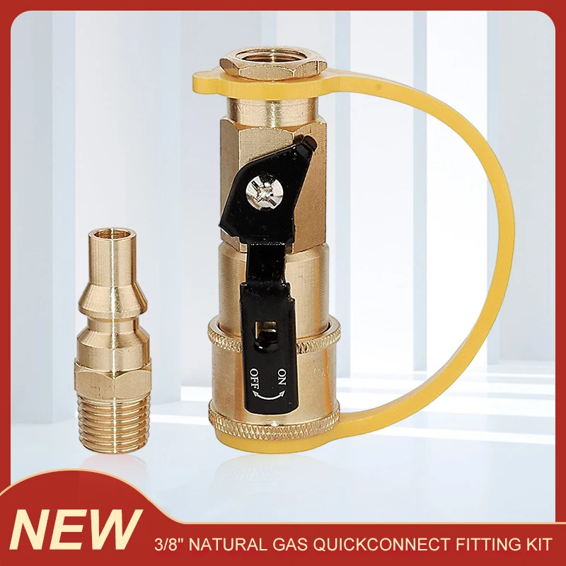 1/4" RV Propane Quick Connect Fittings for Propane Natural Gas Quick Disconnect Kit Solid Brass Shutoff Valve Full Flow Plug
1/4" RV Propane Quick Connect Fittings for Propane Natural Gas Quick Disconnect Kit Solid Brass Shutoff Valve Full Flow Plug