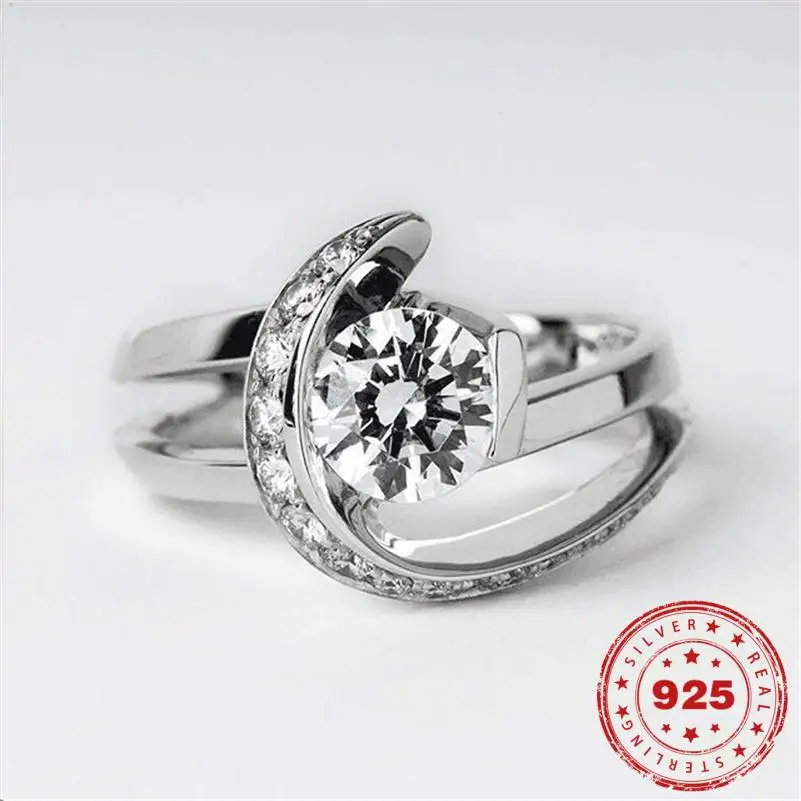 Real 100% S925 Sterling Silver color Ring for Women Natural White 1.5 Carats Diamond Bizuteria Gemstone Silver 925 Jewelry Rings
Real 100% S925 Sterling Silver color Ring for Women Natural White 1.5 Carats Diamond Bizuteria Gemstone Silver 925 Jewelry Rings