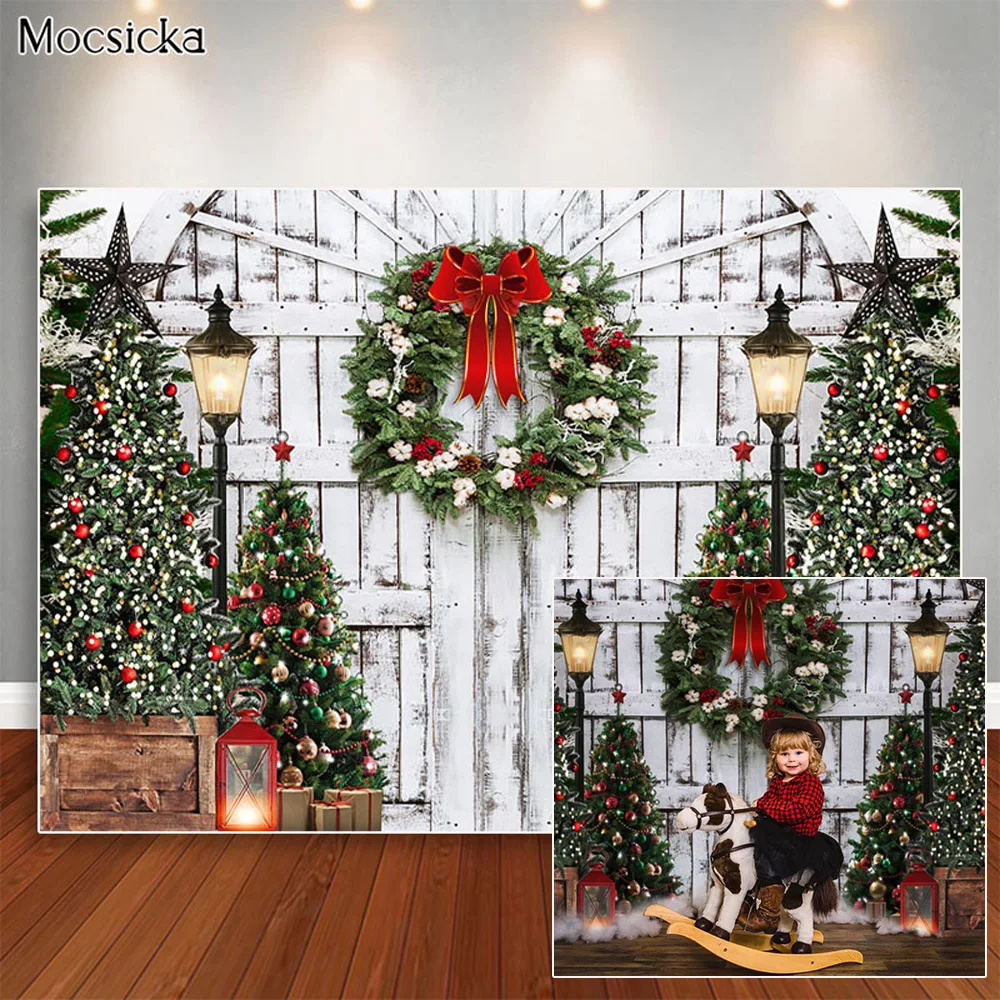 Christmas Backdrop Vintage White Wooden Door Photography Background Xmas Tree Garland Photo Props Family Portrait Photoshoot
Christmas Backdrop Vintage White Wooden Door Photography Background Xmas Tree Garland Photo Props Family Portrait Photoshoot