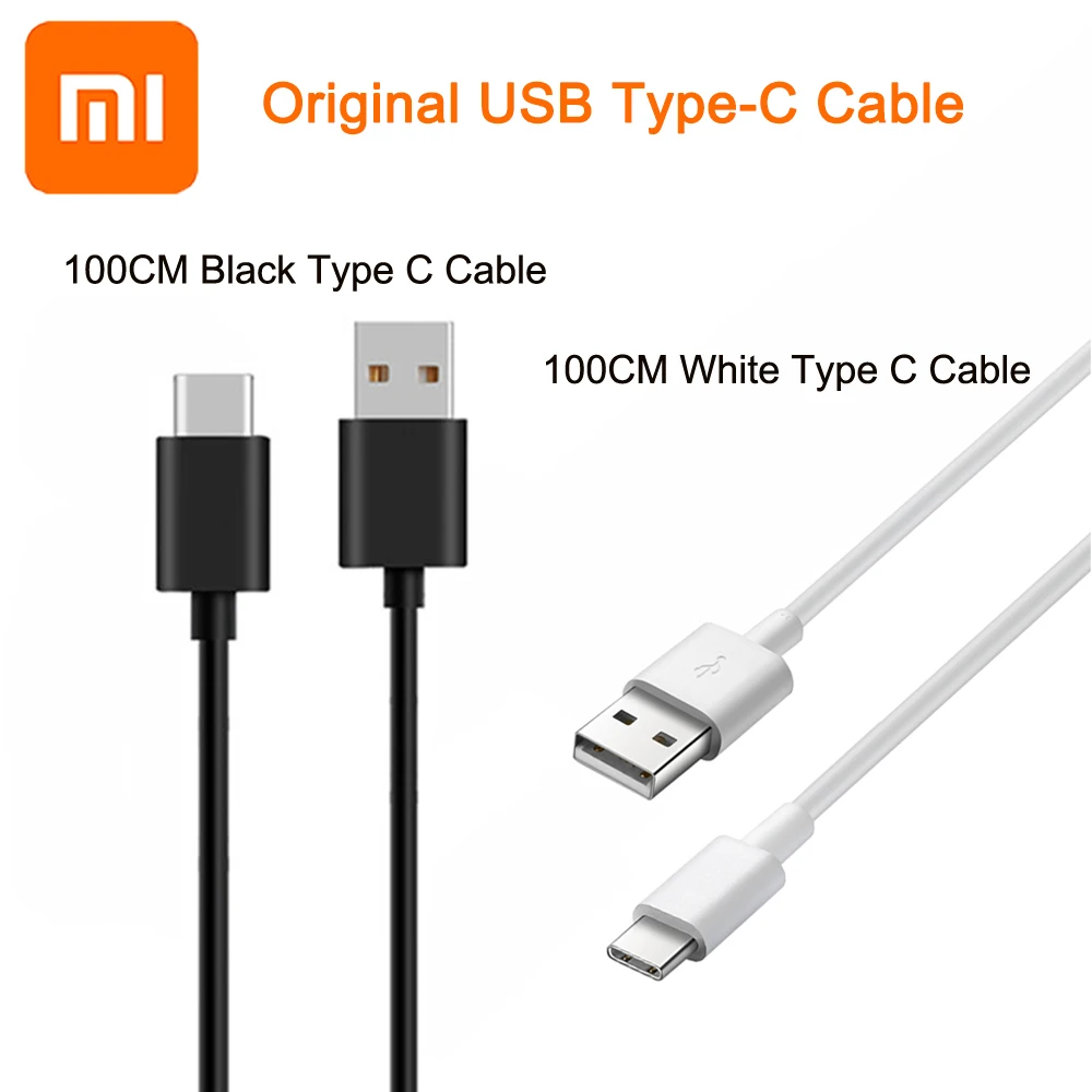 

Original Xiaomi 2A Type C Quick 100CM Data Charging USB C Cable For XIAOMI MI 9 6 4C 4S A1 5 5S Plus 5C 5X Mix MAX 2 Redmi Pro