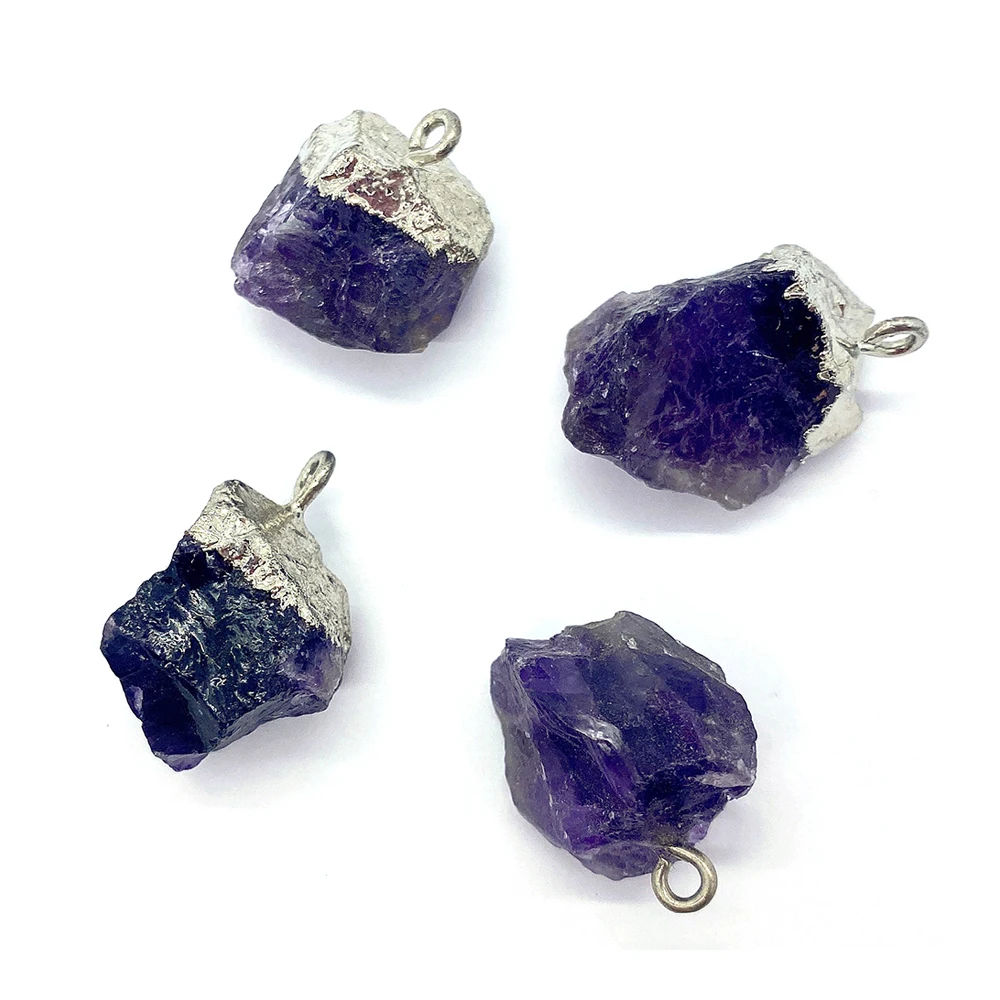 Amethyst Pendants Natural Stone Jewelry for DIY Making Necklace Earring Reiki Healing Trendy Purple Crystal Charms Accessories
Amethyst Pendants Natural Stone Jewelry for DIY Making Necklace Earring Reiki Healing Trendy Purple Crystal Charms Accessories