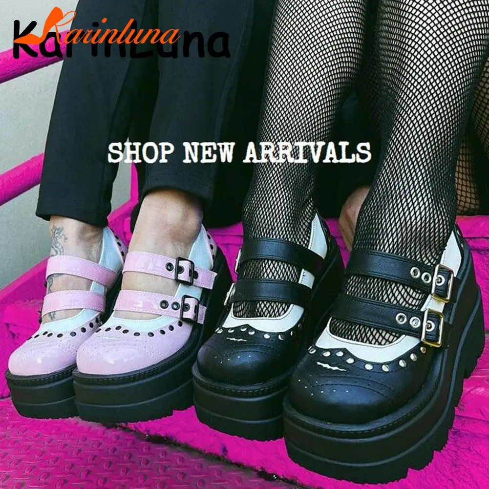 Platform Wedges Mary Janes For Women Pumps 2023 Spring Summer Brand New Gothic Style Comfy Women Office Lady Shoes Big Size 43
Platform Wedges Mary Janes For Women Pumps 2023 Spring Summer Brand New Gothic Style Comfy Women Office Lady Shoes Big Size 43