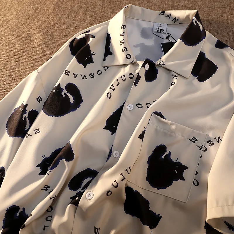 Cat Graffiti Shirt Street Style Crop Top Women Summer Women's Shirts 2022 Short Sleeve Cool Blouse Korea Shirt for Women
Cat Graffiti Shirt Street Style Crop Top Women Summer Women's Shirts 2022 Short Sleeve Cool Blouse Korea Shirt for Women