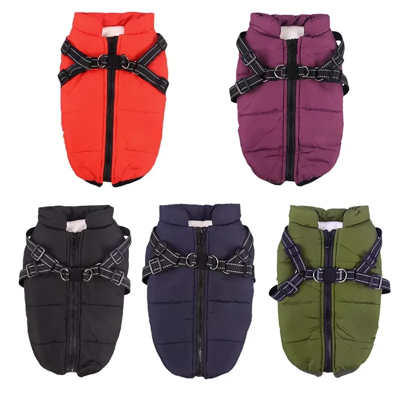 Winter Pet Dog Clothes For Small Large Dog Costume French Bulldog Outfit Coat Waterproof Jacket Chihuahua Clothing With Harness
Winter Pet Dog Clothes For Small Large Dog Costume French Bulldog Outfit Coat Waterproof Jacket Chihuahua Clothing With Harness
