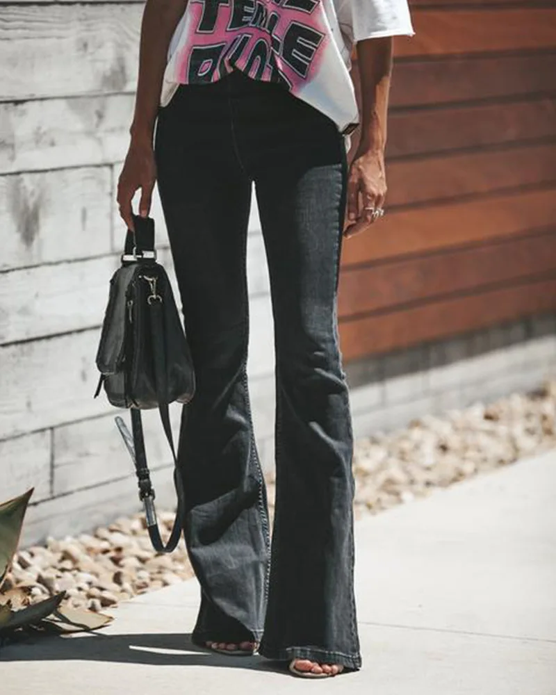 Autumn and Winter New Women's Stretch Black Gray Slim Fit Denim Pants Female High Waist Casual Flared Jeans Fashion Streetwear
Autumn and Winter New Women's Stretch Black Gray Slim Fit Denim Pants Female High Waist Casual Flared Jeans Fashion Streetwear