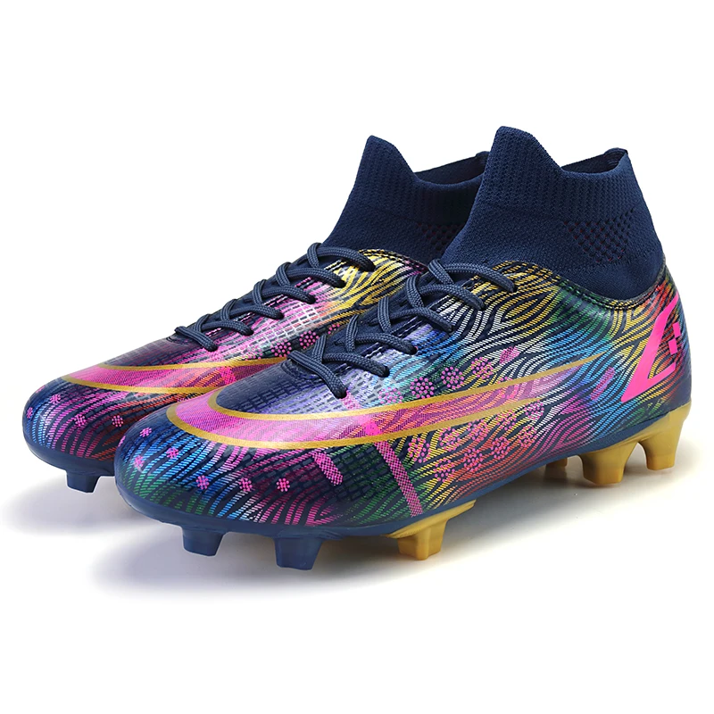 DEMANKE New Firm Ground Football Boots Men and Woman Knitted High Upper TF Soccer Shoes Breathable Shoes Lace-up Slip-Up Design
DEMANKE New Firm Ground Football Boots Men and Woman Knitted High Upper TF Soccer Shoes Breathable Shoes Lace-up Slip-Up Design