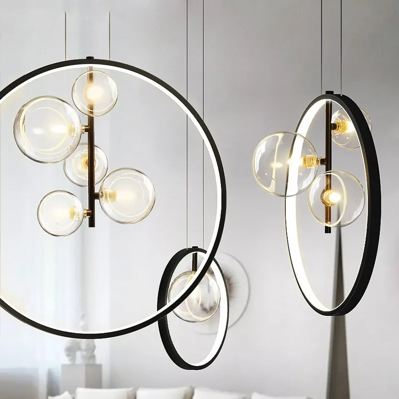 LED Glass Pendant Lights for Dining Room Modern Live Room Decor Hanging Lamps Nordic Indoor Lighting Kitchen Island Lamp Fixture
LED Glass Pendant Lights for Dining Room Modern Live Room Decor Hanging Lamps Nordic Indoor Lighting Kitchen Island Lamp Fixture