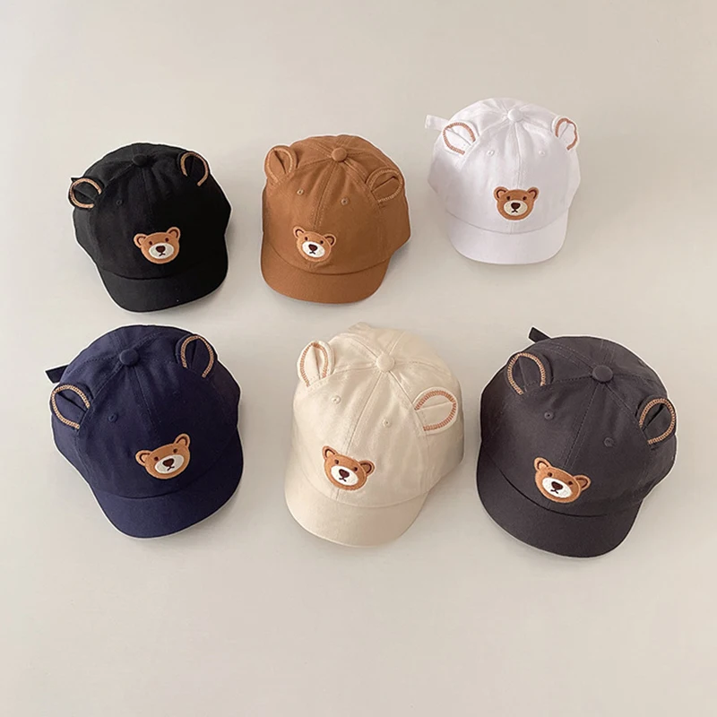 Spring Summer Thin Fashion Baby Baseball Cap Bonnet Cute Cartoon Bear Ear Sun Hat Headband for Toddler Boy Girl Kids Accessories
Spring Summer Thin Fashion Baby Baseball Cap Bonnet Cute Cartoon Bear Ear Sun Hat Headband for Toddler Boy Girl Kids Accessories