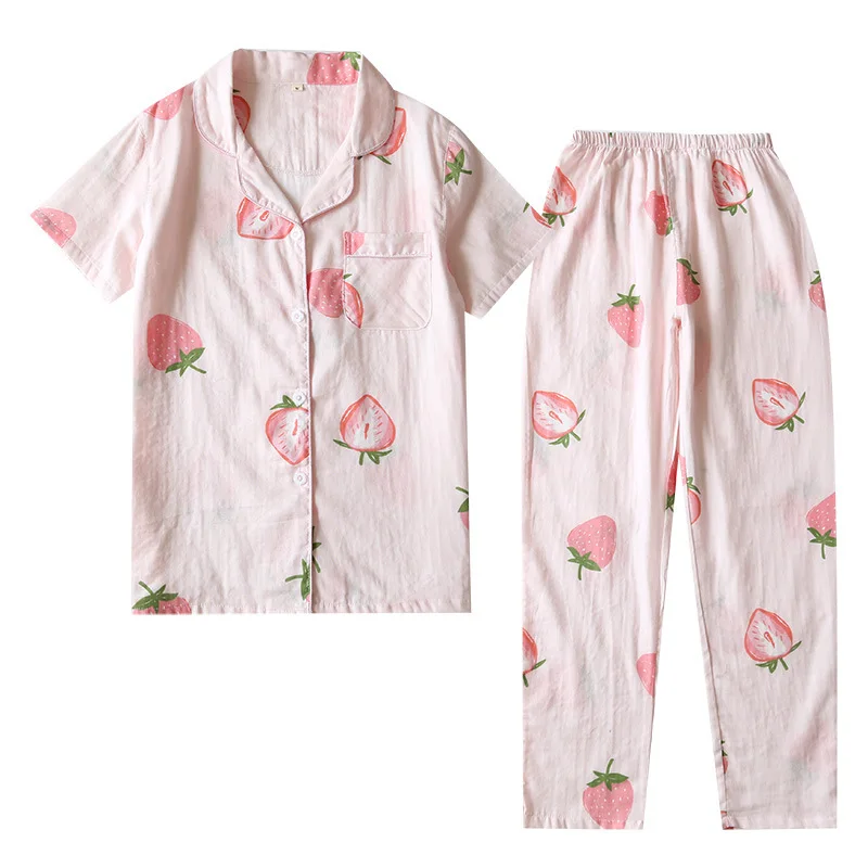 Women's Short-sleeved Shorts Pj Set for Summer Cute Sweet Cotton Home Suit Multi Colors Woman Clothes Pajamas Cotton Women Suit
Women's Short-sleeved Shorts Pj Set for Summer Cute Sweet Cotton Home Suit Multi Colors Woman Clothes Pajamas Cotton Women Suit